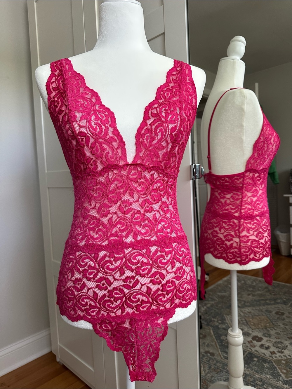 Victoria’s Secret Sheer Lace Bodysuit